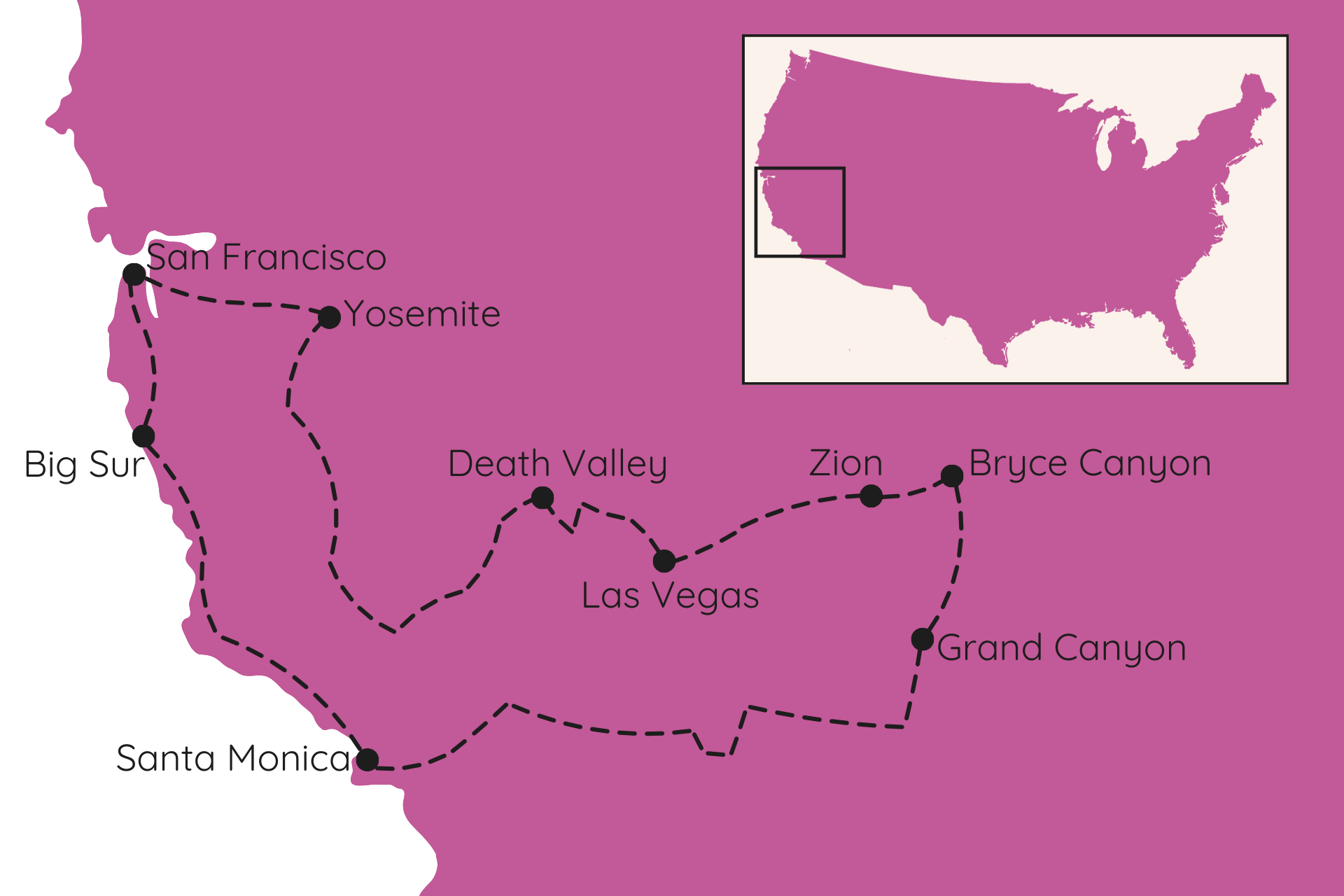 Roadtrip door West-Amerika